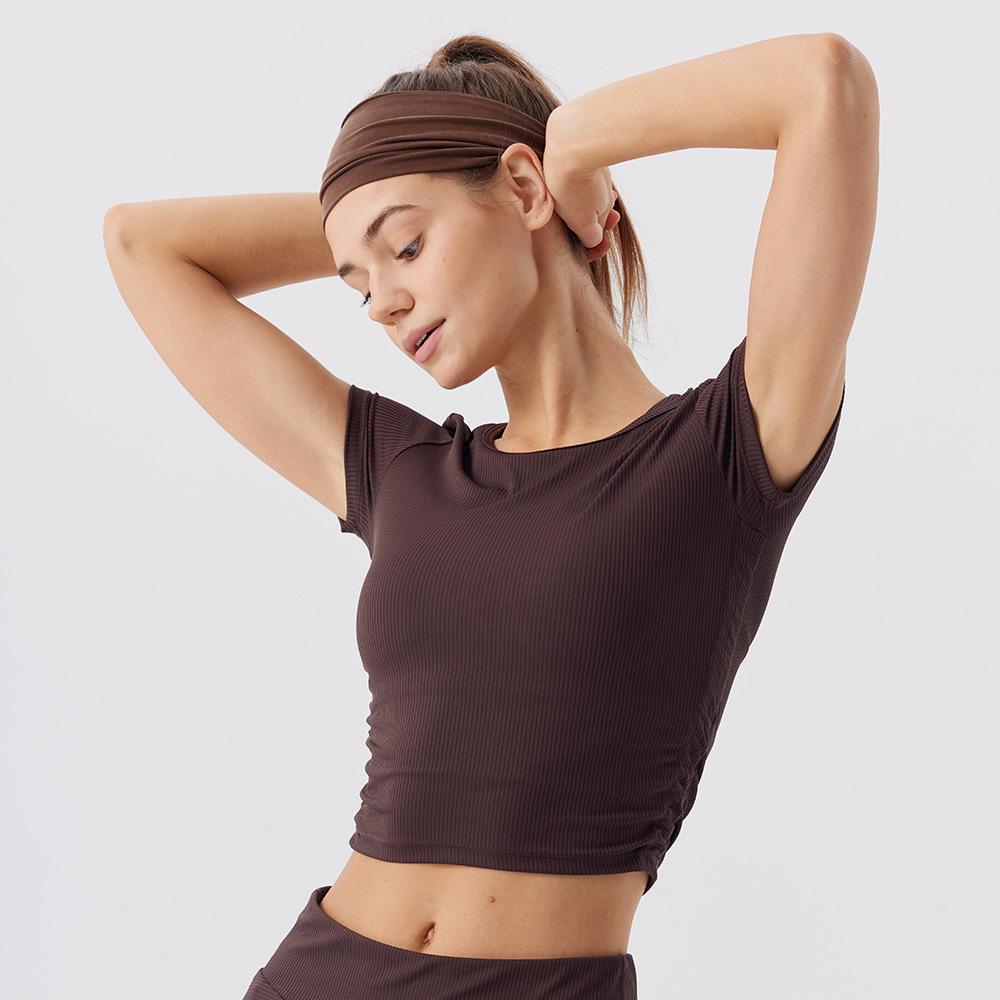 Custom Breathable Quick-Dry Yoga & Pilates Slim Fit T-Shirt Medium