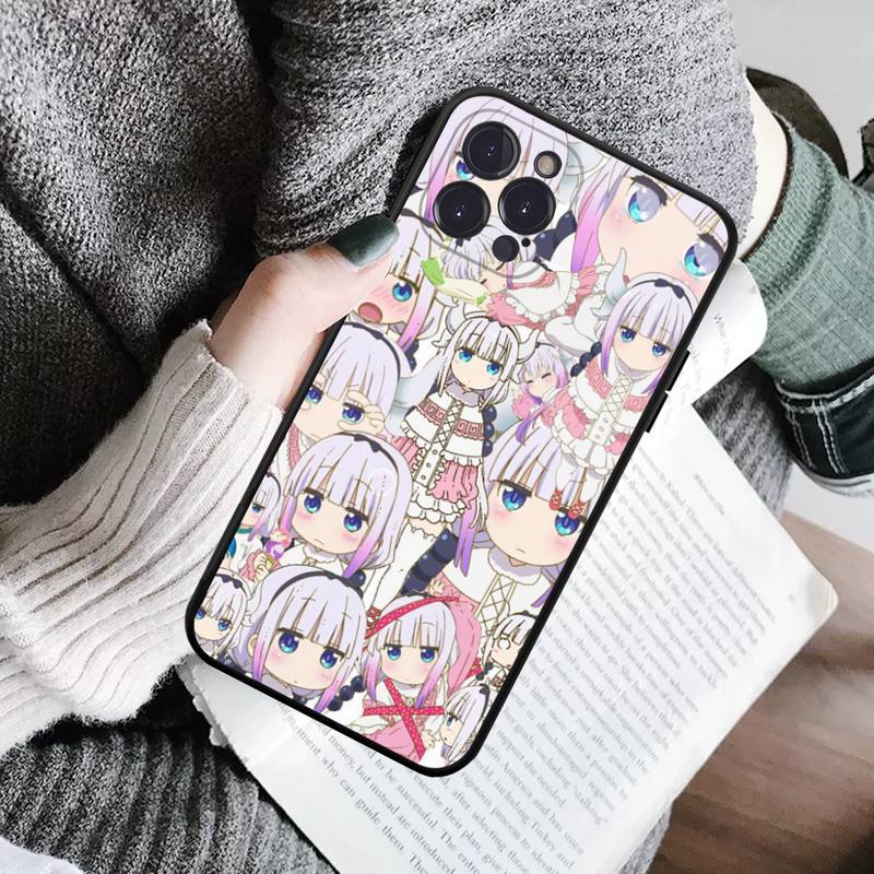 Miss Kobayashis Dragon Maid Anime Phone Case For iPhone 14 11 12 13 Mini Pro Max 8 7 6 6S Plus X SE 2020 XR XS Funda Case