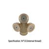 All-Copper Triple-Head Agricultural Sprayer Nozzle for Dust Removal, Cooling, and Irrigation