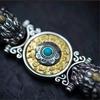 Blessing Wealth Animal Pixiu Bracelet Men Hand Accessories Ethnic Style Zodiac Animal Bracelet Male Jewelry