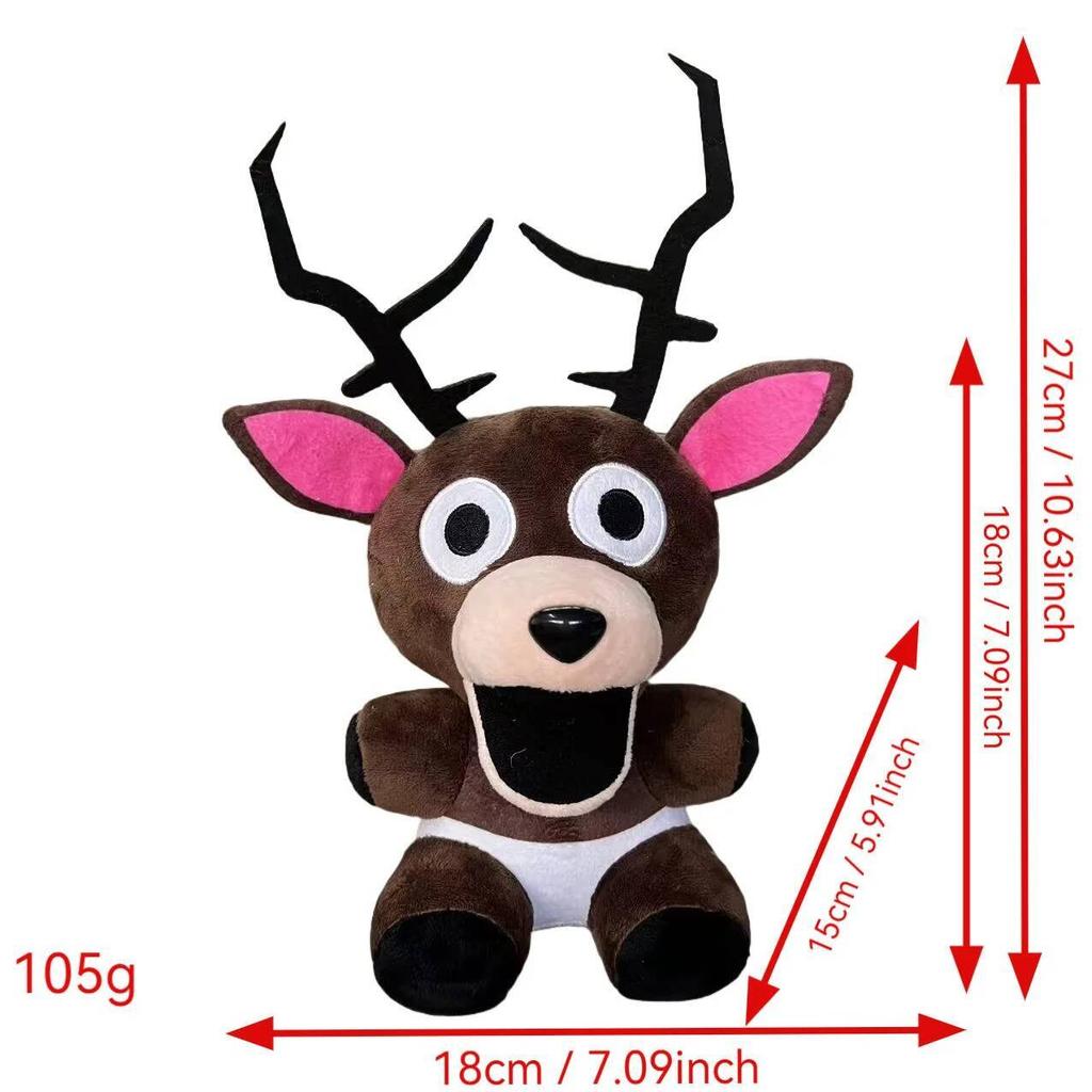 2026 New 99 Nights In The Forest Plush Game Merchandise Brown Stand And Sit Elk Deer White Owl Stuffed Doll Pillow For Kid Gifts