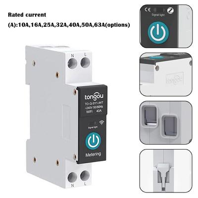 Inteligentní obvodový jistič 10-63A-Zigbee 1P Din Rail domácí spínač dálkového ovládání