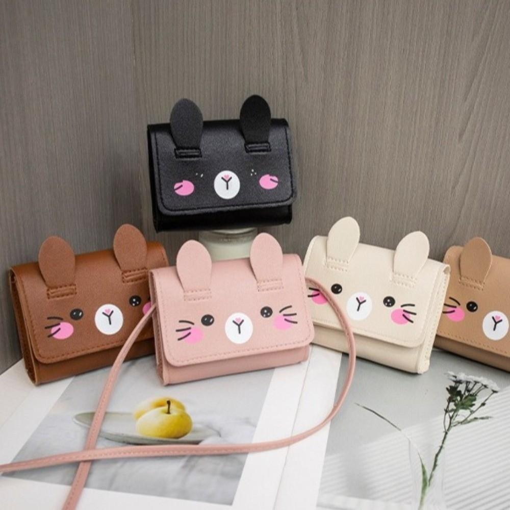 Portable Easter Rabbit Crossbody Bag Adorable Kids Coin Purse Children's Mini Handbags  Dress-Up