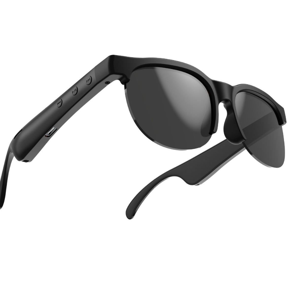 

AI Binaural Smart Bluetooth Glasses Sport Bluetooth Headset Long Life Smart Glasses Wireless Bluetooth Glasses Business Riding S чорний