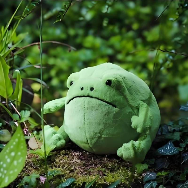 Adorable Ricky Rain Frog Plush Toy Soft Cartoon Frog Doll For Kids 30x25x20cm