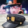 Anime JoJo Bizarre Adventure Hut Erwachsene Unisex Cosplay Kappe Abzeichen Brosche Pin Prop Krempe Gold Palm Marine Hüte Kostüm Zubehör