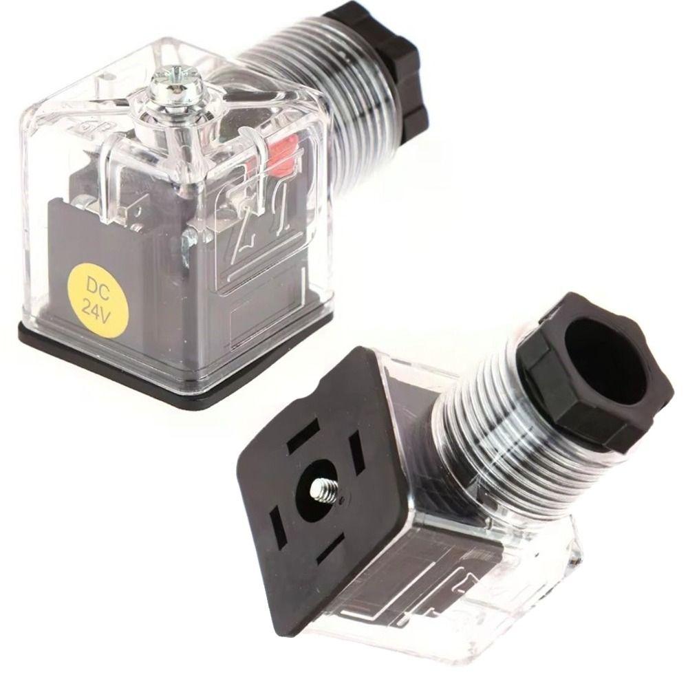 With Lamp Plug Hydraulic Solenoid Valve Plug Universal Accessories  Electrical Connections