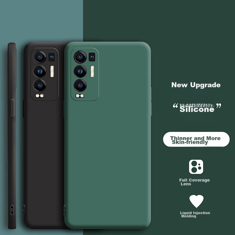 HotFire Phone Case for OPPO Reno5 Pro+, OPPO Reno5 Pro+ Protective Cover, Full Lens Protection Upgraded Frosted Anti-Drop Silicone Soft And Wome