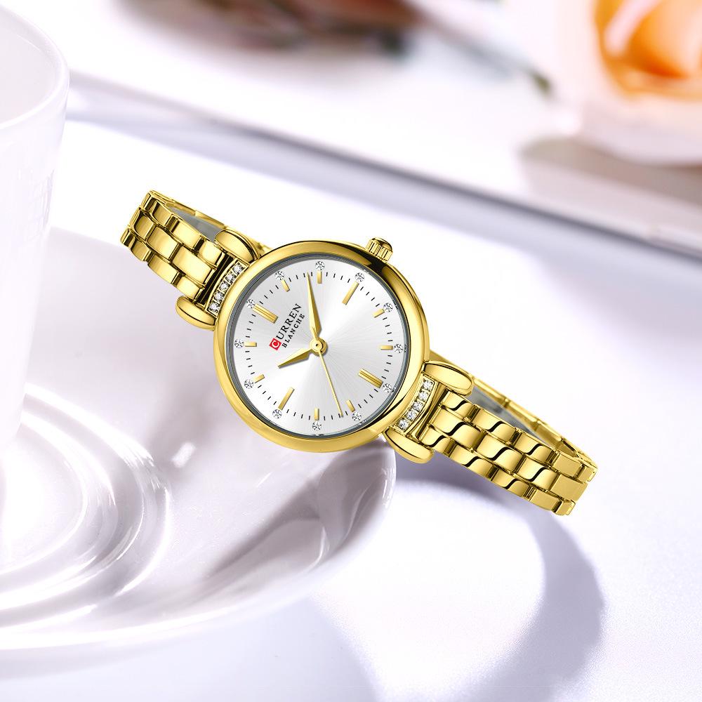 CURREN 9098 Women's Waterproof Quartz Casual Steel Band Wristwatch