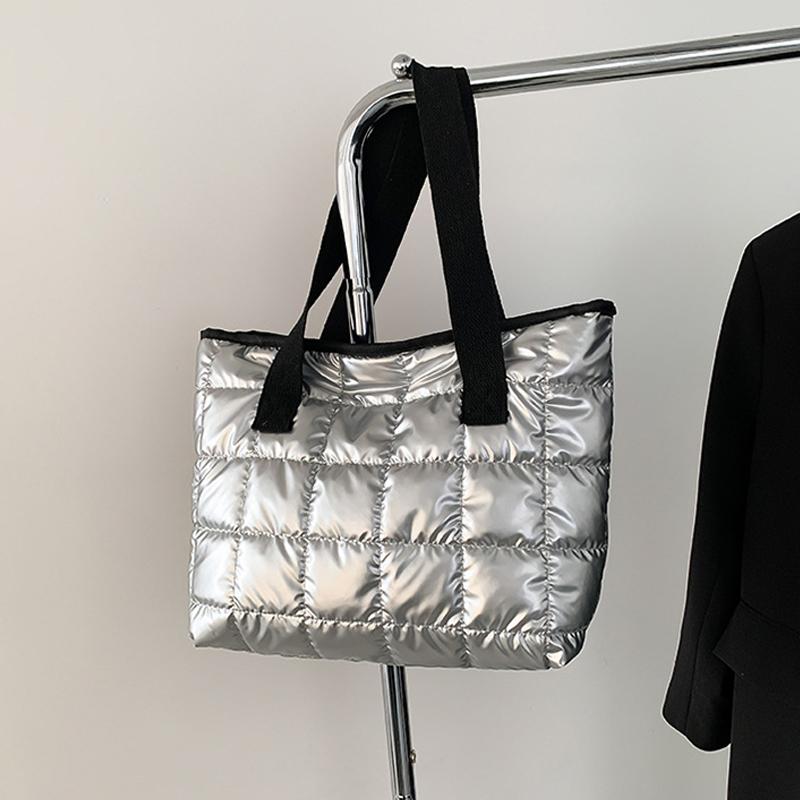 Women Handbags Space Cotton-Padded Female Down Bags Shoulder Crossbody Bags Quality Female Tote Luxury Bag