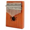 Thumb Finger Piano 17 Key Mahogany Floral Pattern Easy Playing Finger Instrument