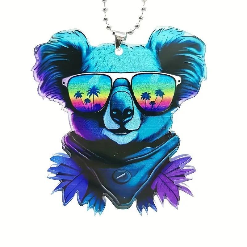 Acrylic Cartoon Adorable Car Pendant For Rearview Mirror Decoration And Use Keychain