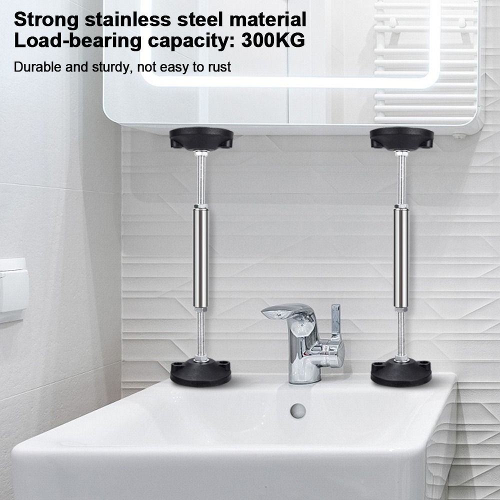 Multifunctional Telescopic Support Rod Stainless Steel Extendable Rod Kitchen Sink