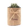 Yousheng Linen Succulents Planter Decorative Plant Pot for Succulents Cute Small Houseplant Container for Home Balcony Windowsill Table Decoration