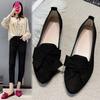 Large Size Casual Single Shoes Women's Spring Bow Fashion Outer Wear Versatile Casual Doudou Shoes