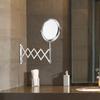 6 Inch Two Sided 3X Magnifying Wall Mounted Makeup Mirror Swivel Retractable Bathroom Mirror Extendable 360 Degree Rotation