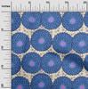 oneOone Cotton Flex Royal Blue Fabric Floral  Sewing Material Print Fabric By The Yard 40 Inch