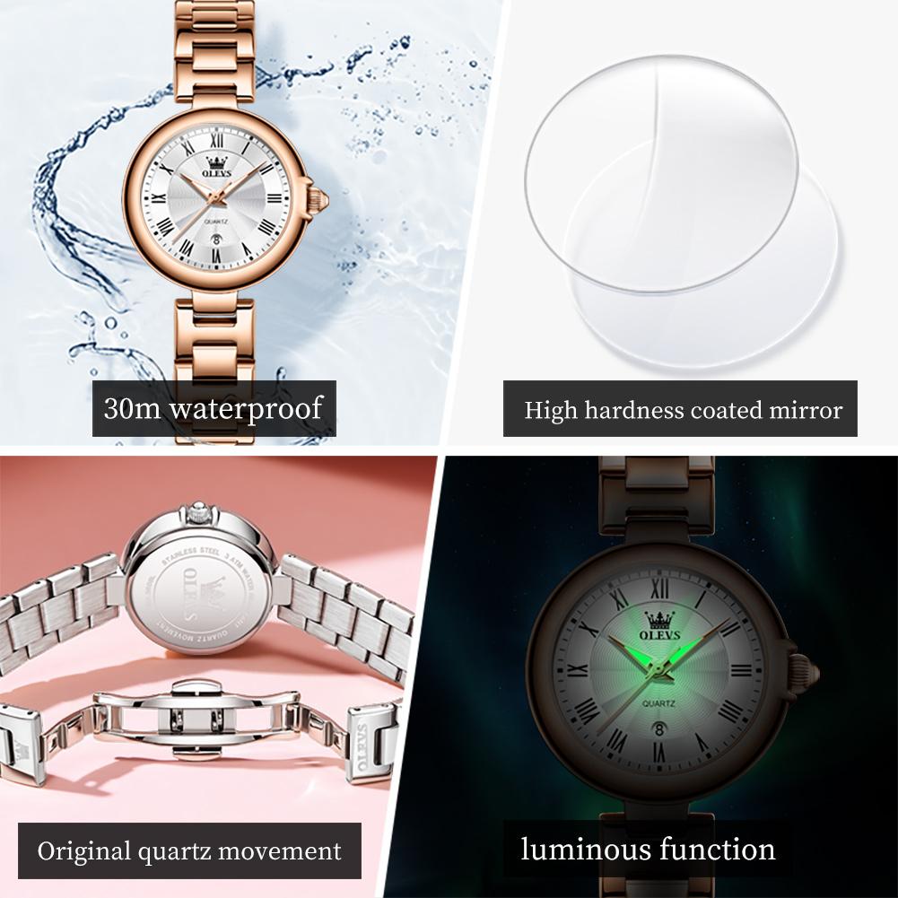 OLEVS Brand New Minimalist and Fashionable Quartz Watch Waterproof Women's Watch 5608