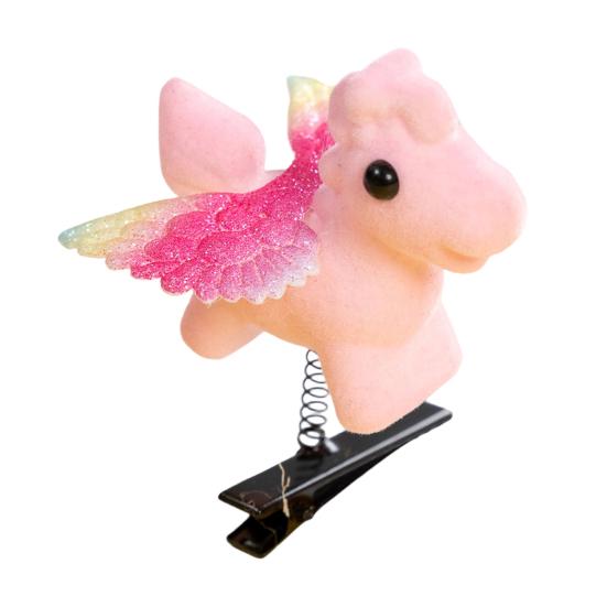

Заколка для волосся дівчини Весняний дизайн Декор літаючий кінь Шпилька для волосся Жіночі М яка Зручна Багаторазові Аксесуари для волосся