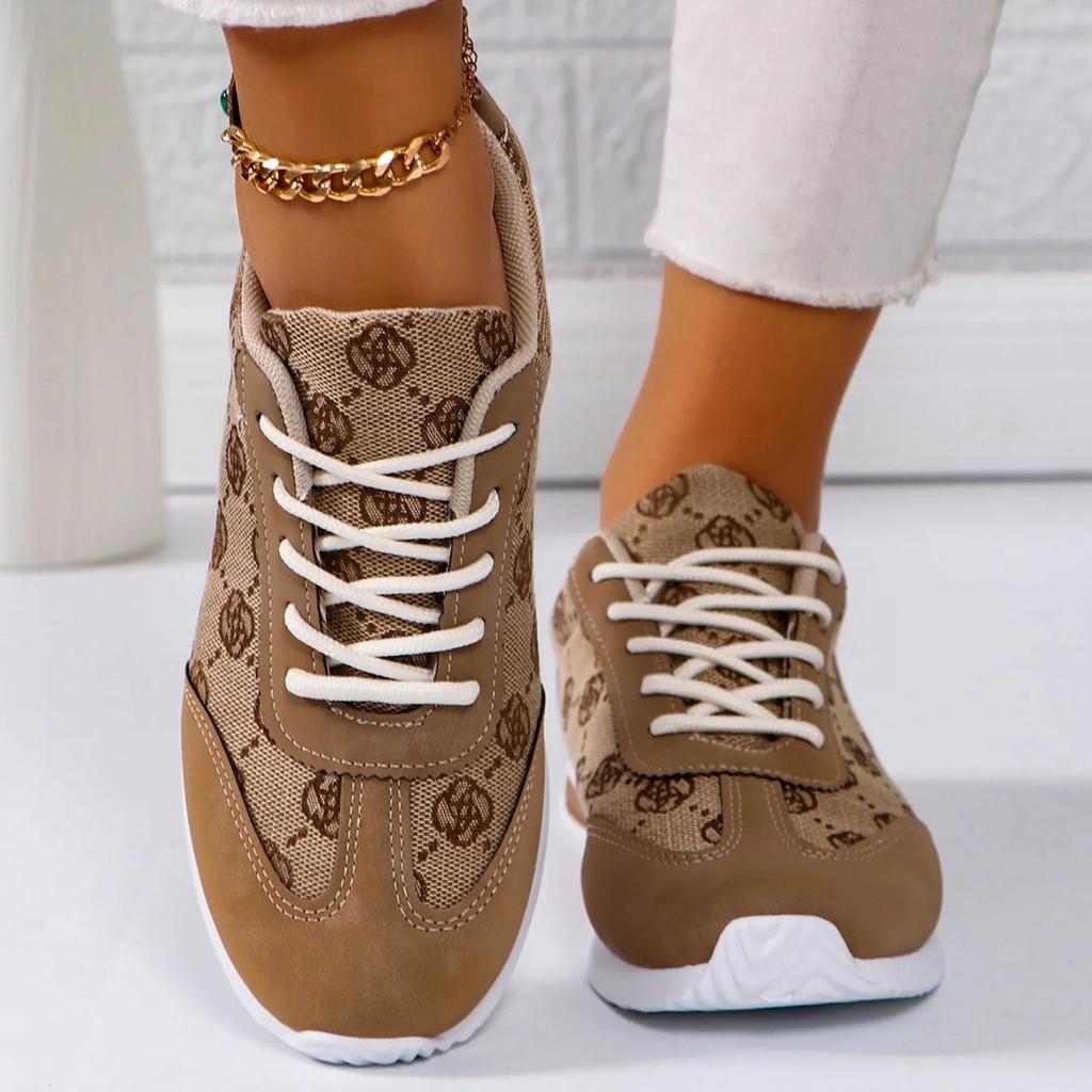 Women Thick Soled Cross Round Head Thin Fashion Shoes Women Comfortable  Breathable Casual Wear-resistant Shoes  De Mujer