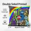RRainbow FriendsS Cartoon Cushion Cover Plush Fabric Soft DoubleSided Printed Sofa Warm Winter Home Child Gift Pillow Case