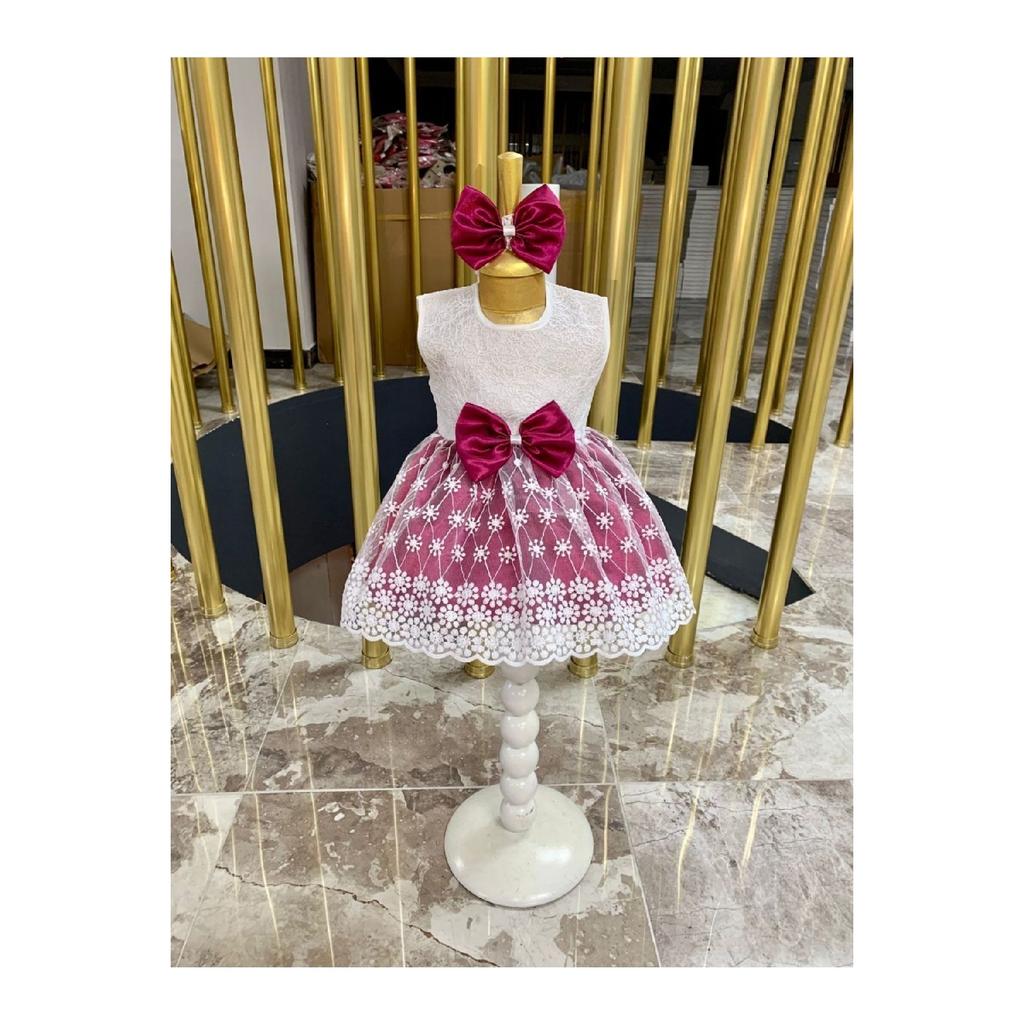 Baby Girl 4 Piece Mevlt Dress, Baby Girl Gift Lace Princess Dress