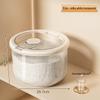 Rotatable Household Rice and Grain Storage Box: Insect & Moisture-Proof, Sealed, Compartmented Bucket