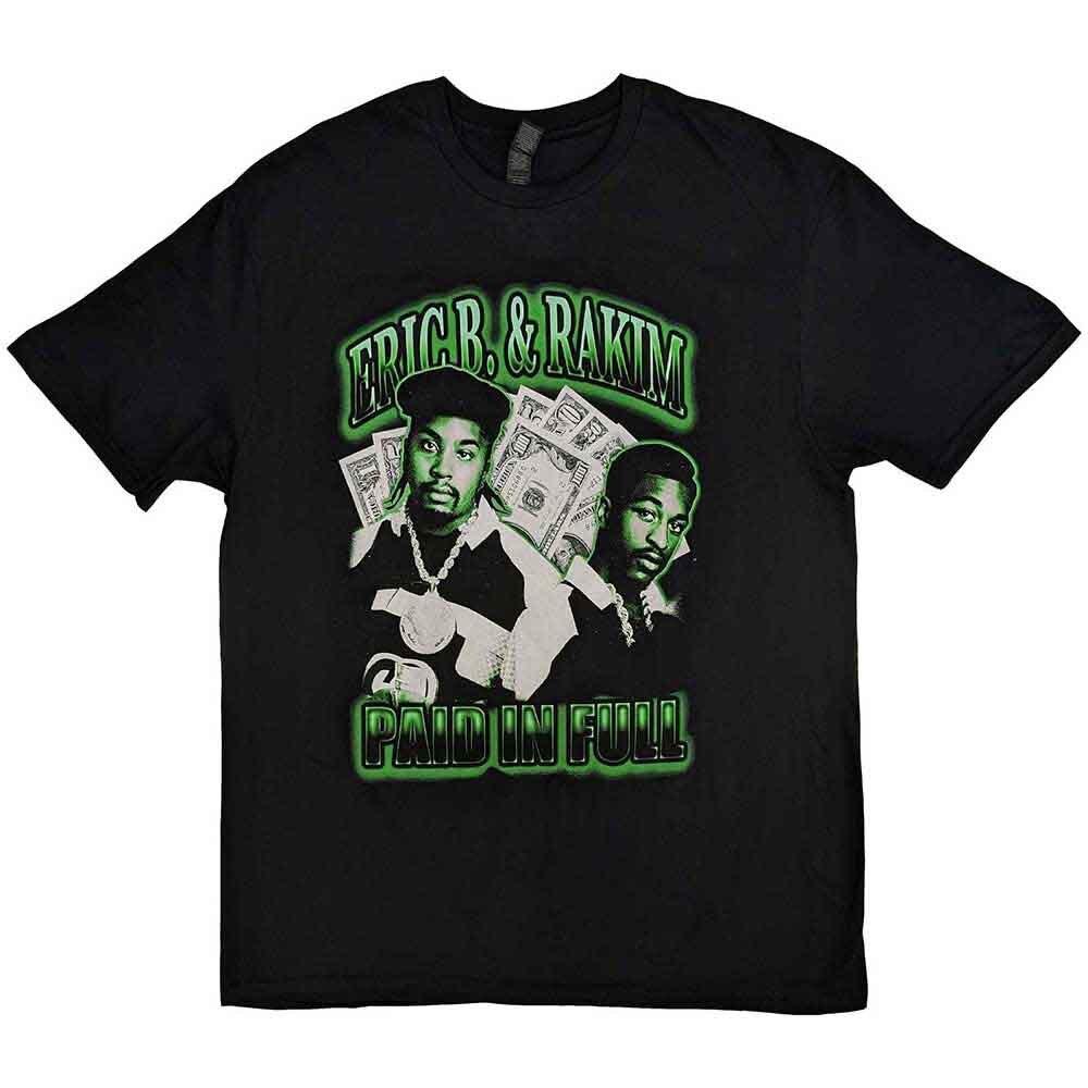 Eric B.  Rakim Paid In Full T-Shirt Black New Unisex T-Shirt L