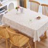 French Pastoral Lace Tablecloth Hollow Out Coffee Table Dust Cover Photography Background Mat Homestay Decoration Tabletop Towel