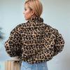 Women's Retro Leopard Print Jacket: American-European Casual Loose Fit