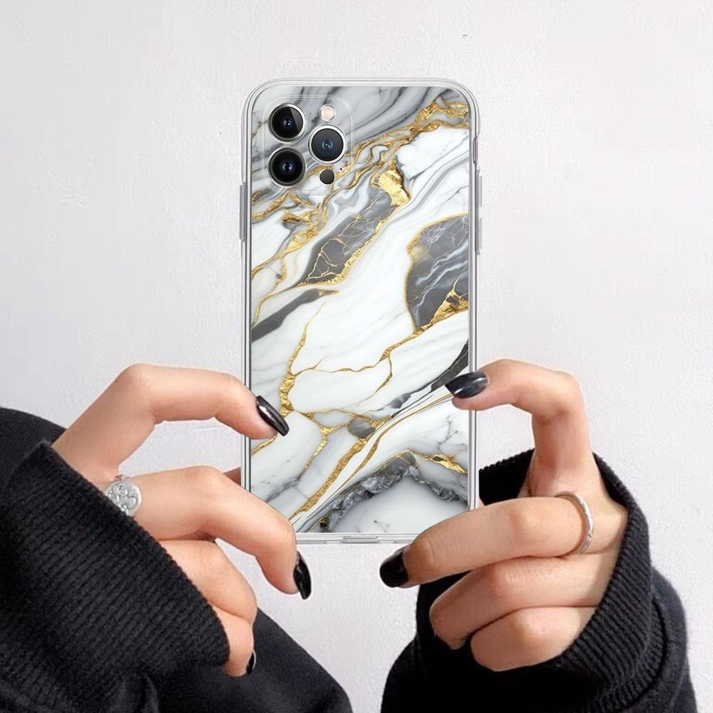 Marble Art Fashion Pattern Phone Case for iPhone 16 15 8 7 6 6S Plus X SE XR XS 14 11 12 13 Mini Pro Max Mobile Case