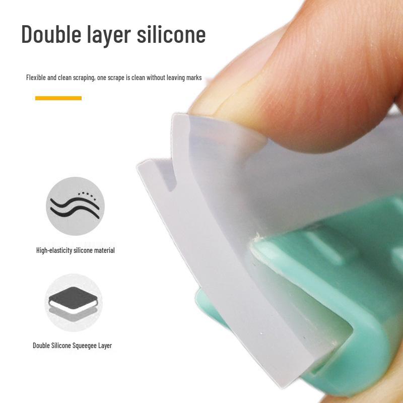 Portable Silicone Squeegee for Car, Glass, and Bathroom Cleaning