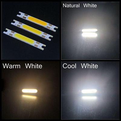 Rectangle DC 12V 3W COB LED lamp light bulb Bead cool white for light car or diy