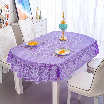 Table Decoration Waterproof Oval Tablecloth Anti-Scald Embroidered Table Mat Washable Anti Slip Printed Tablecloth Household