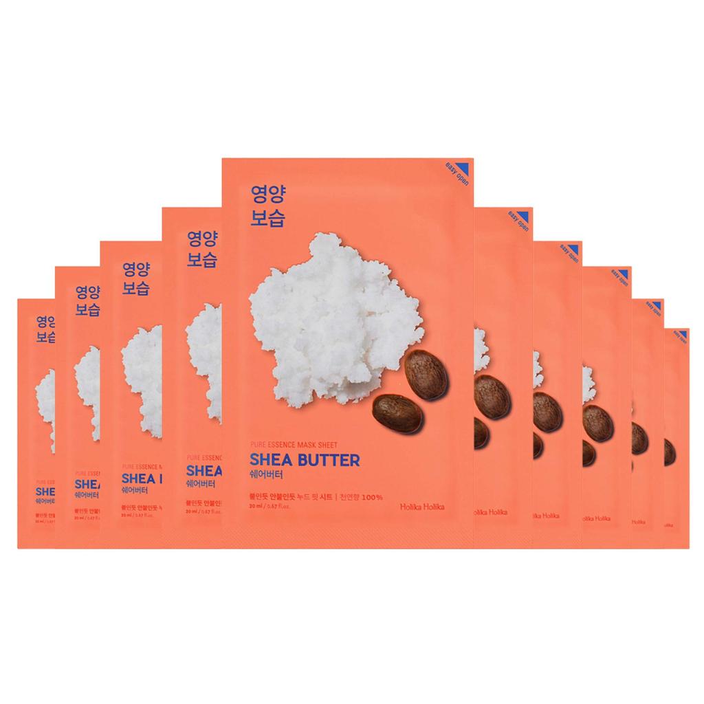 HOLIKA HOLIKA Pure Essence Mask Sheet Shea Butter 10ea +RANDOM GIFT