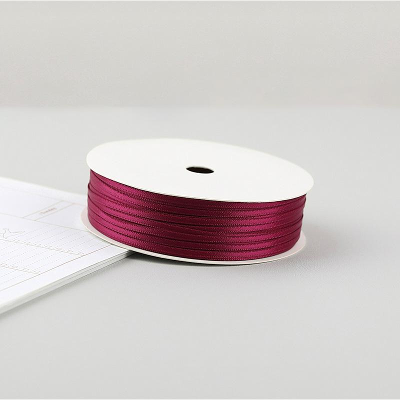 2MM Thin Ribbon Balloon 1 Volume Colorful Rope Ribbon Double-Sided Ribbon Decoration DIY Packaging Hair Accessories Wholesale
