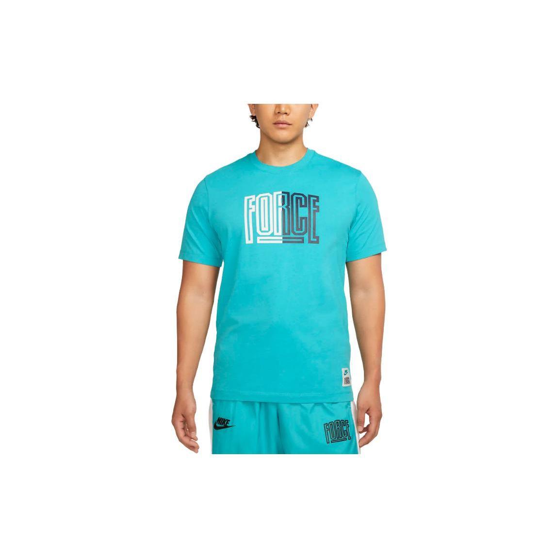 

Nike Letter Round Neck Pullover Short Sleeve T-Shirt Men T-Shirts Blue FJ2313-367 S