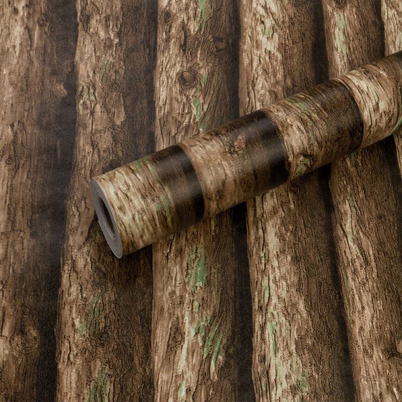 Self-Adhesive Wallpaper Brown Stone Brick Wallpaper Fireplace Kitchen Backsplash Peel and Stick Wallpaper Stick on Wallcovering