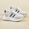 Stepping on shit sneakers women's four-season foot small waffle Forrest Gump shoes women's lightweight non-slip running platform dad shoes