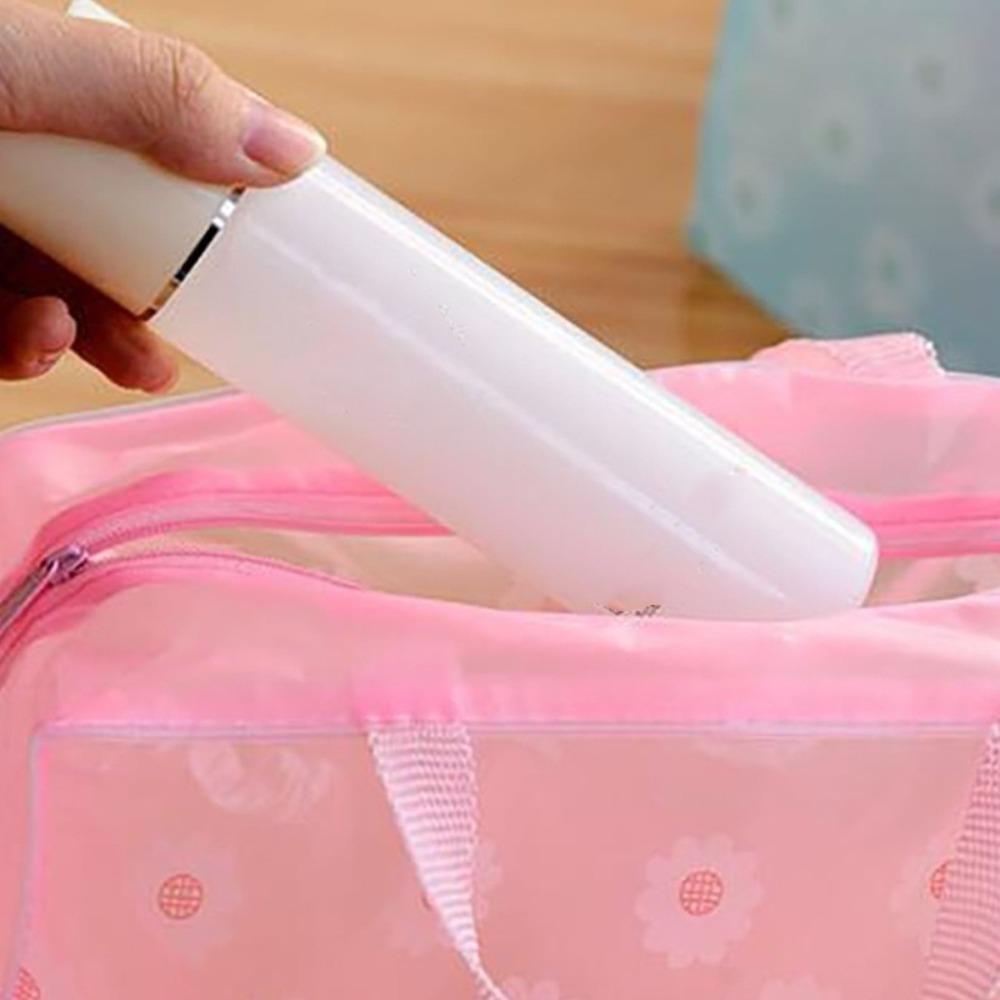 Transparent Cosmetic Storage Bag Zipper Waterproof Travel Cosmetic Bag Multipurpose Large Capacity Toiletry Wash Bag Travel