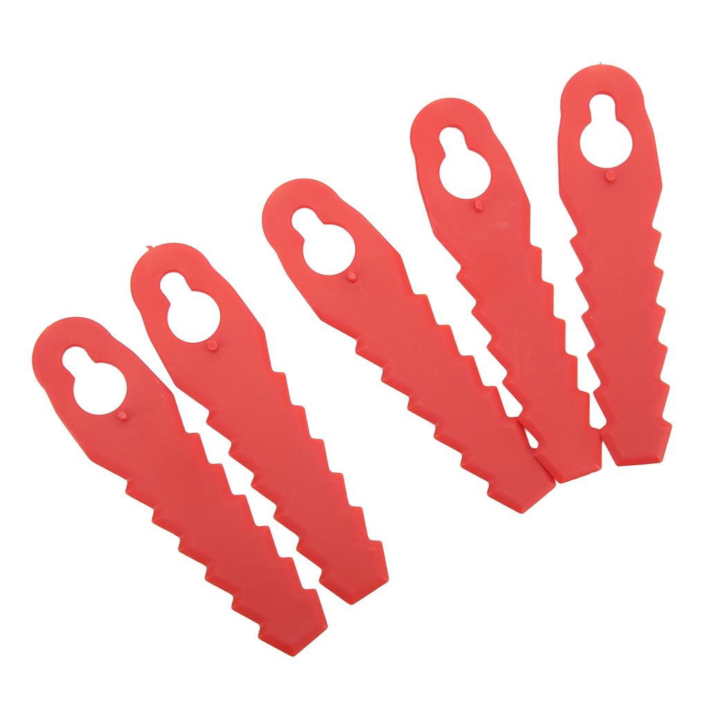 100 Lames Plastique Rouge Pour Coupe-bordures Et Débroussailleuses - 82x20mm - Polyéthylène Durable