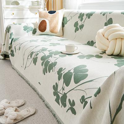 INS Style Flower Chenille Sofa Towel Anti-Scratching Non-Stick Wool Sofa Cover Cloth Four Seasons Universal Non-Slip Sofa Slipcover