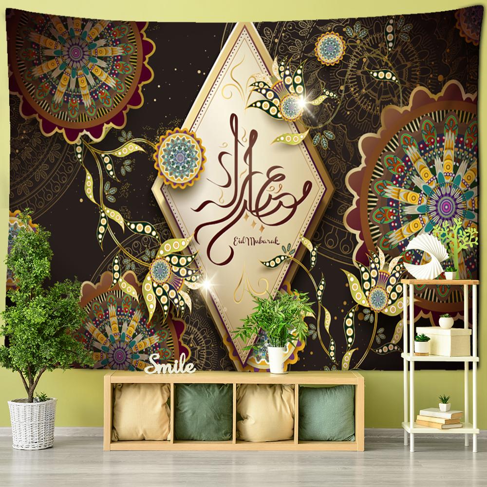 Islamic Ramadan Festival Tapestry Wall Hanging Psychedelic  Witchcraft Hippie Tapiz Art Aesthetics Room Home Decor