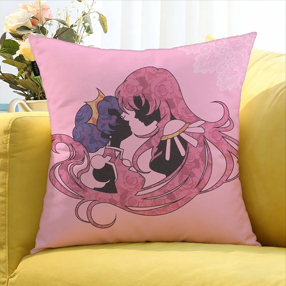 Anime Revolutionary Girl Utena Various Sizes Square Pillow Case For Car Home Bedchamber Decor