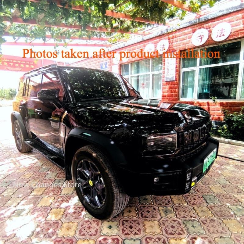 For Jetour T2 2023-2025 Automobile ABS Bright Black Grille Letter Marking Sticker Auto Exterior Decoration Parts
