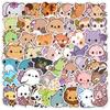 50Pcs Cute Cartoon Animal Graffiti Stickers - Waterproof Decor For Water Cup  Computer Animeworlds Store