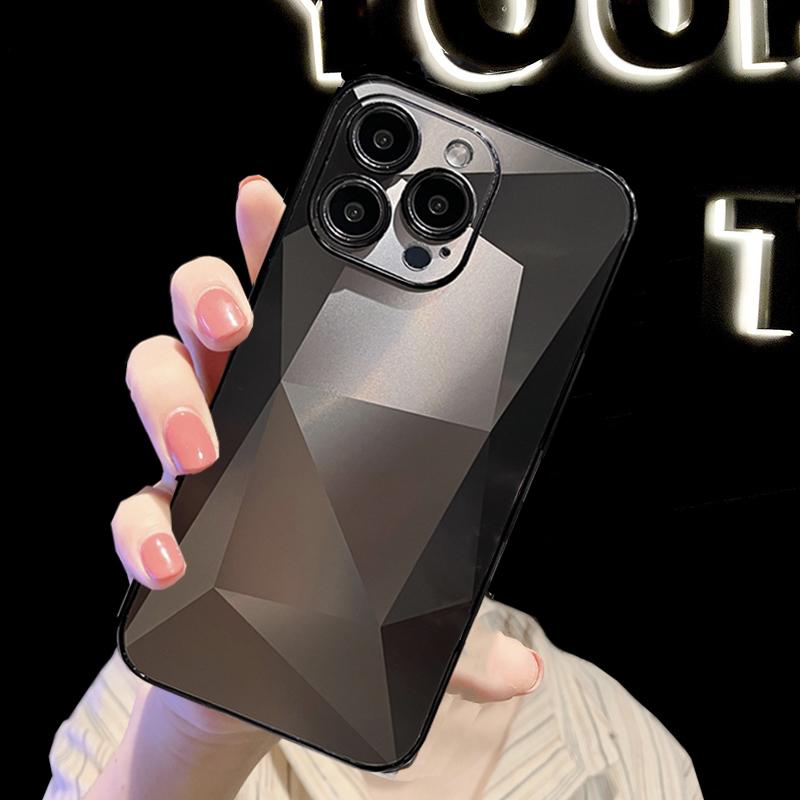 

Чехол для телефона с блестящим алмазным зеркалом для Samsung Galaxy A54 A53 A73 A23 A14 A24 A34 5G 4G S22 S23 S24 Ultra Plus, блестящая мягкая задняя крышка из ТПУ For Samsung Galaxy A23 чёрный