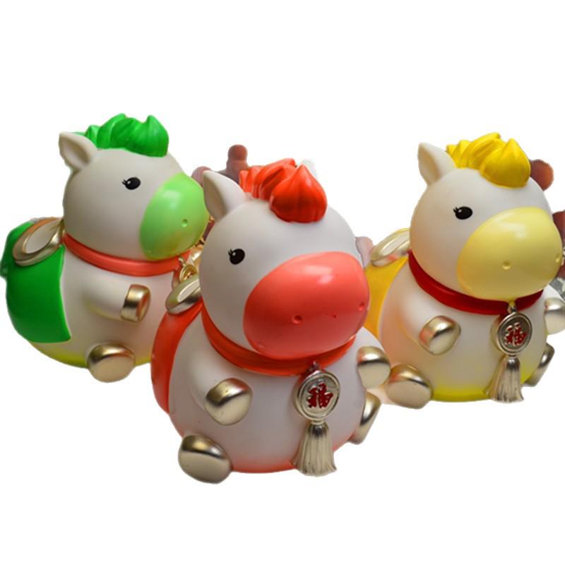 New Soft Glue Horse Piggy Bank for Kids - Large Capacity, Decorative Savings Jar, Perfect for Spring Festival Gifts