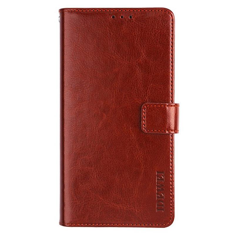 IDEWEI For Xiaomi Poco C75 4G/Redmi 14R 5G/14C 4G Stand Case Crazy Horse Texture Leather Phone Cover