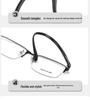 Ultra-Light Men's Retro Half-Rim Glasses Frame